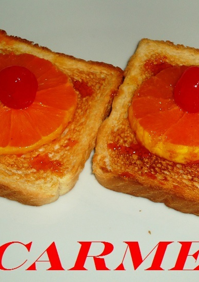 Una foto de Canapés de mandarina