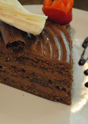 Una foto de Torta de cerveza al chocolate
