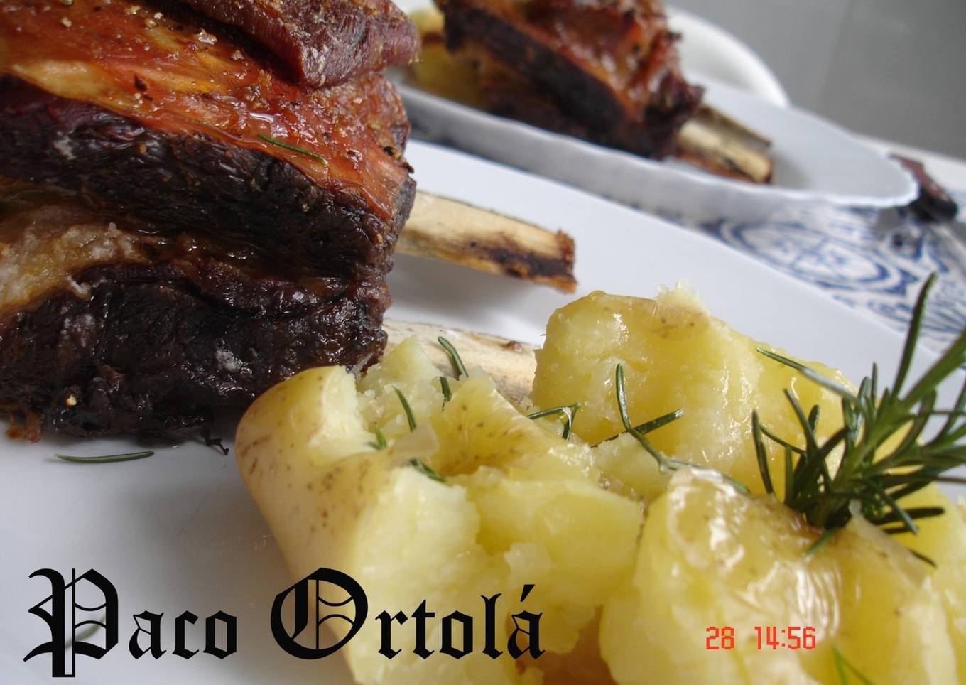 Costela com batata ao murro