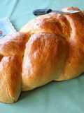 Pan brioche trenzado