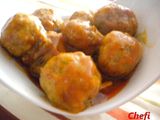 Albóndigas con verduras y setas