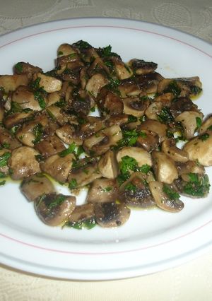 Una foto de Champiñones salteados Chef