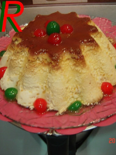 Una foto de Flan de queso mato