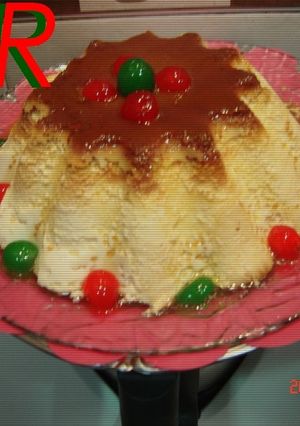 Una foto de Flan de queso mato