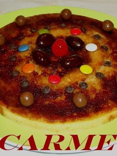 Una foto de Tarta de almendras en microondas