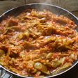 Judías verdes con tomate y ajos