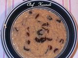 Cous cous con dulce de leche y arándanos
