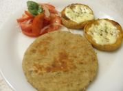 Una foto de milanesa de soja