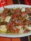Ensalada de queso y tomate