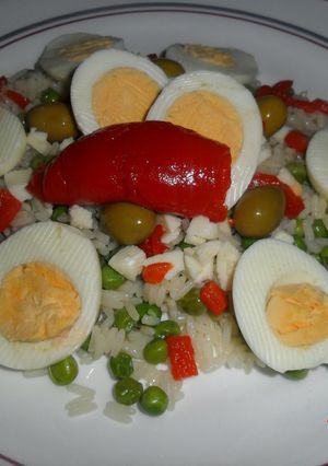 Una foto de Arroz de verano con verduras
