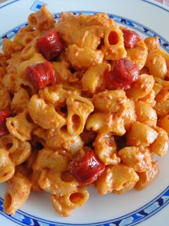 Una foto de Macarrones con crema de chistorra