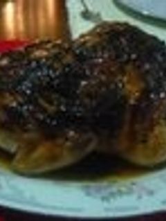 Una foto de Pollo relleno con vino