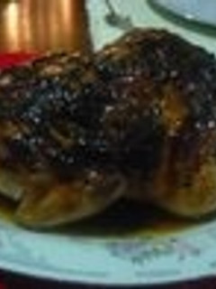 Una foto de Pollo relleno con vino