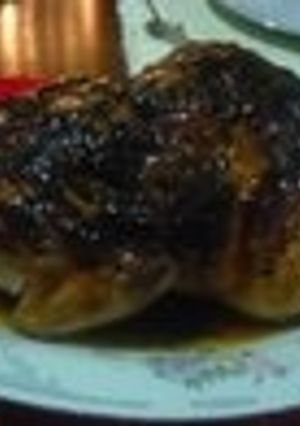 Una foto de Pollo relleno con vino