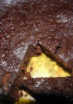 Una foto de Torta cremosa de chocolate