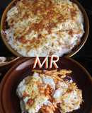 Macarrones con bechamel gratinados