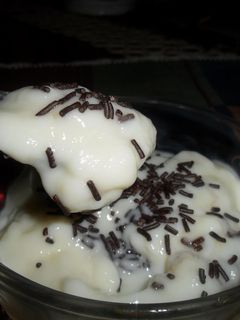 Una foto de Crema de maizena a la vainilla