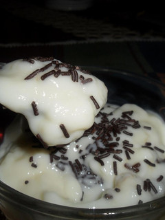 Una foto de Crema de maizena a la vainilla