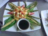 Ensalada con quesos y fresas