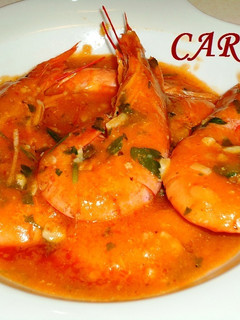 Una foto de Gambas en salsa con jerez