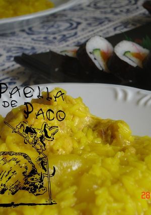 Una foto de Arroz caldoso com coelho