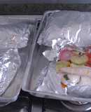 Peixe no papillote