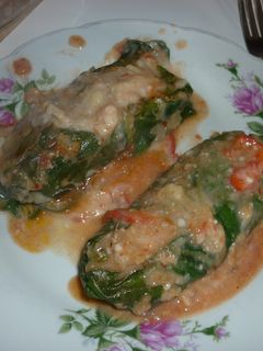 Una foto de Canelones de pollo sin masa
