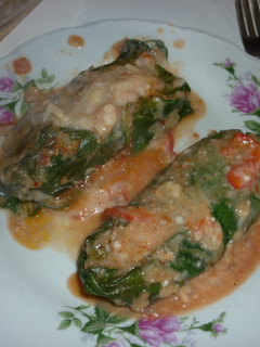 Una foto de Canelones de pollo sin masa