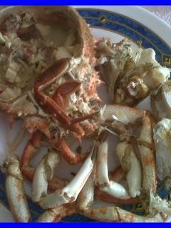 Una foto de Centolla grande gratinada