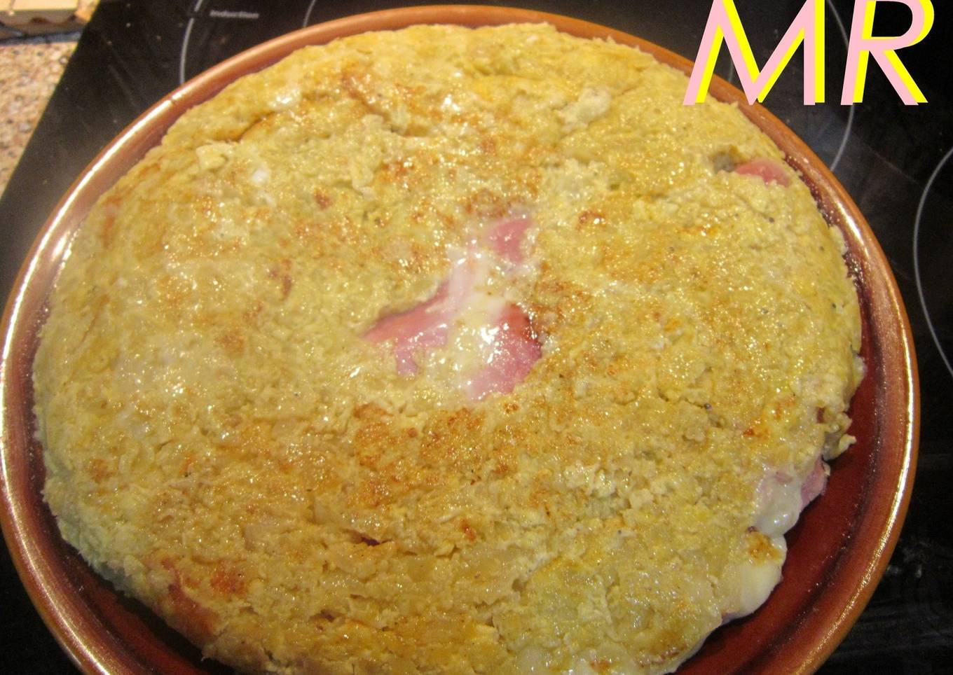 Tortilla de patatas  rellena<br />