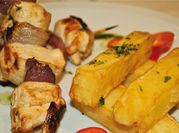 Una foto de pechuga pavo a la plancha