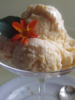 Una foto de Helado de melocotón y damascos (albaricoques) que hacía mi mamá