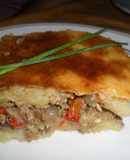 Pastel de papas y batatas
