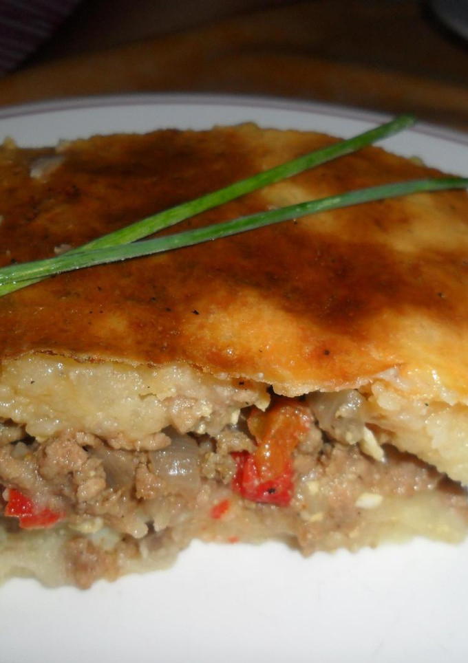 Una foto de Pastel de papas y batatas
