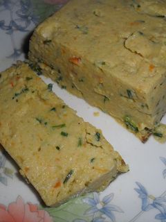 Una foto de Pudding de calabacín y zanahoria
