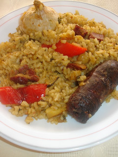 Una foto de Arroz al horno de casa