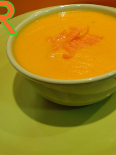 Una foto de Crema de zanahorias y naranja de dieta