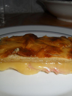 Una foto de Tarta de queso y paleta sandwichera
