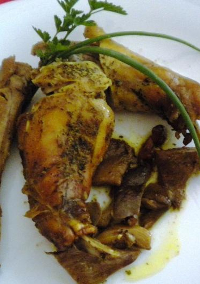 Una foto de Conejo al horno con sidra