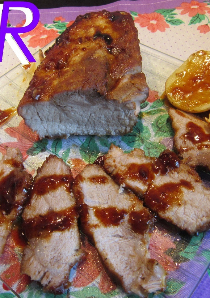 Una foto de Lomo ibérico con salsa agridulce