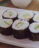 El sushi vegetariano de María