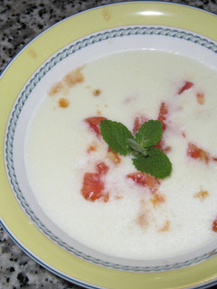 Una foto de Crema de pepino y yogurt