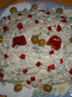 Una foto de Ensaladilla con mayonesa y mostaza
