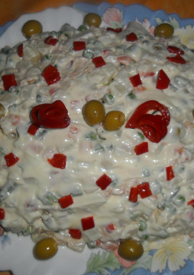 Una foto de Ensaladilla con mayonesa y mostaza