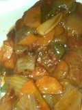 Chuletas ahumadas agridulces