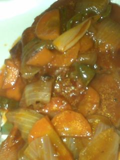 Una foto de Chuletas ahumadas agridulces