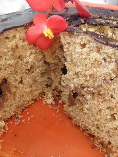 Una foto de Torta de dulce de leche con marmolado de dulce de leche