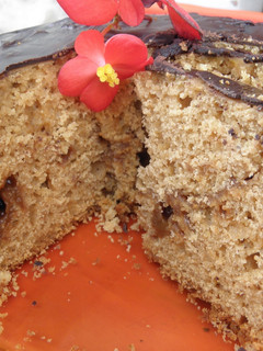 Una foto de Torta de dulce de leche con marmolado de dulce de leche