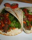 Fajitas de ternera con salsa agridulce de vermut
