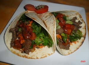 Foto principal de Fajitas de ternera con salsa agridulce de vermut
